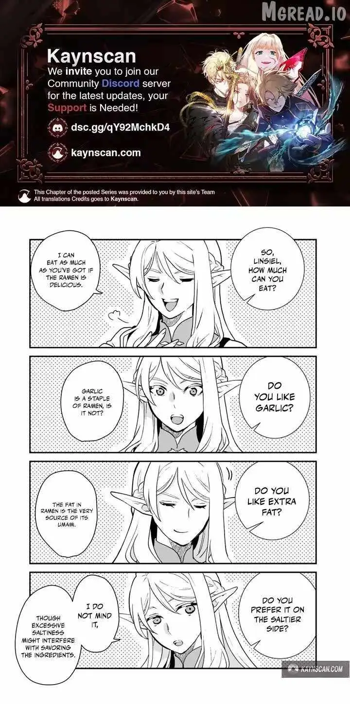 Isekai Ramen Yatai Elf no Shokutsuu wa Ramen ga Tabetai Chapter 8 page 1 - 
