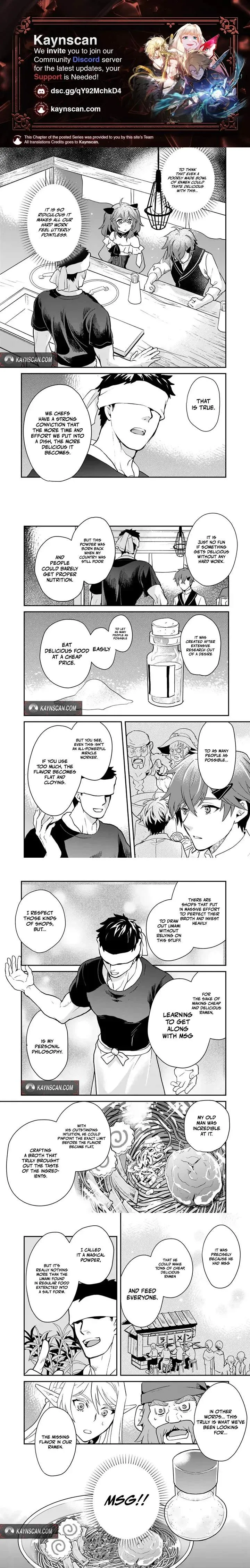 Isekai Ramen Yatai Elf no Shokutsuu wa Ramen ga Tabetai Chapter 9 page 1 - 