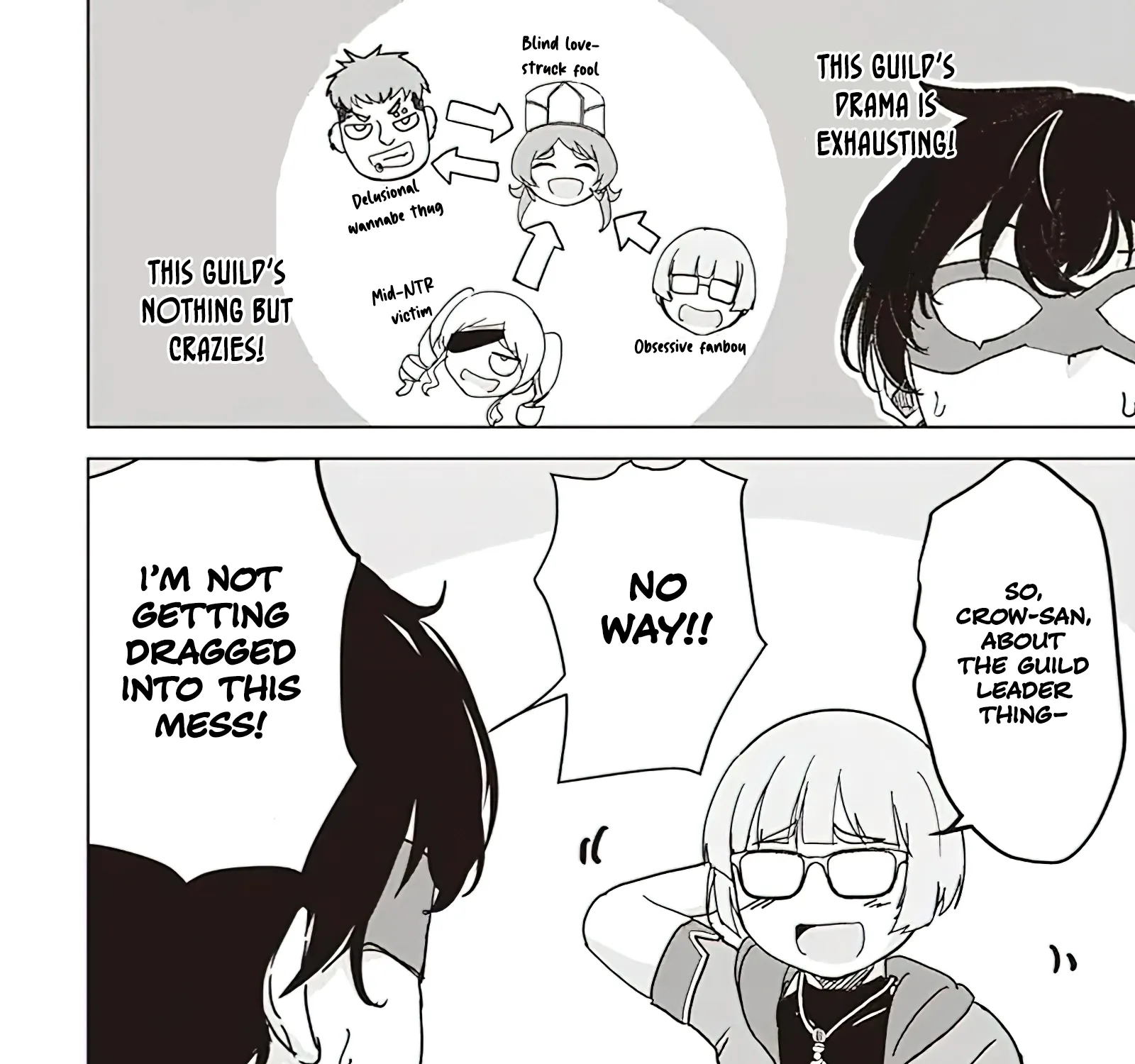 Isekai Saikouhou no Guild Leader ~Guild Saijaku no Boku da Kedo, Guild Members Zen