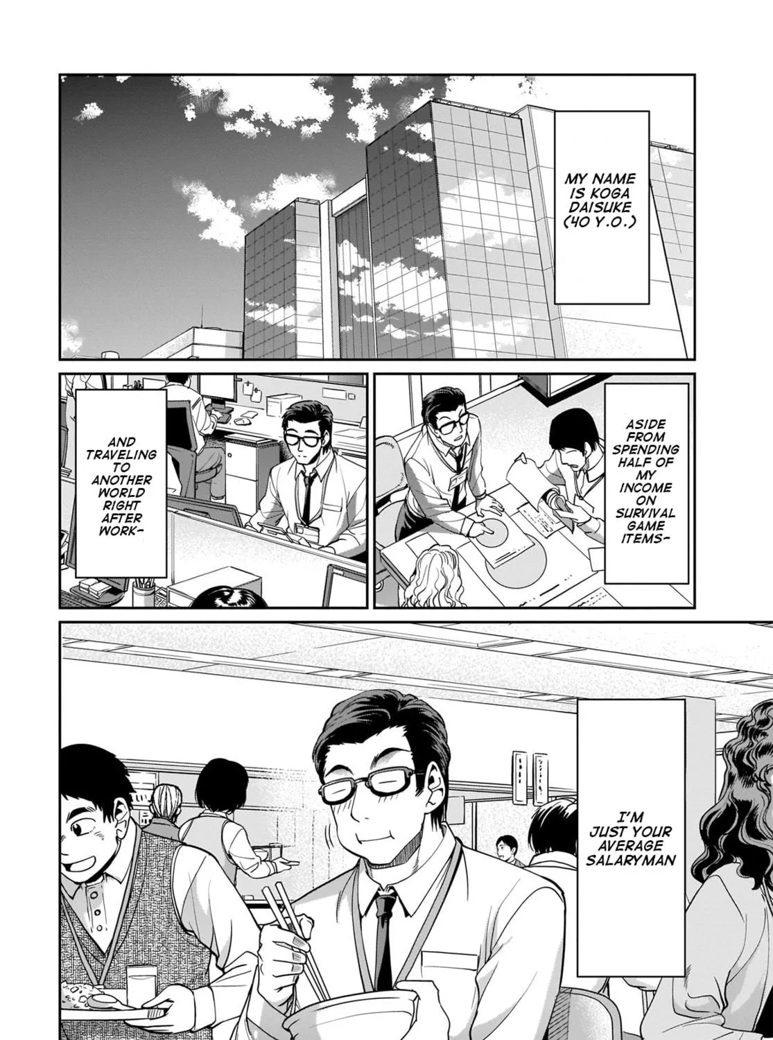 Isekai Shoukan Oji-san no Juumusou Life - Sabage Suki Salaryman wa Kaisha Owari ni Isekai e Chokki suru Chapter 1 page 53 - 