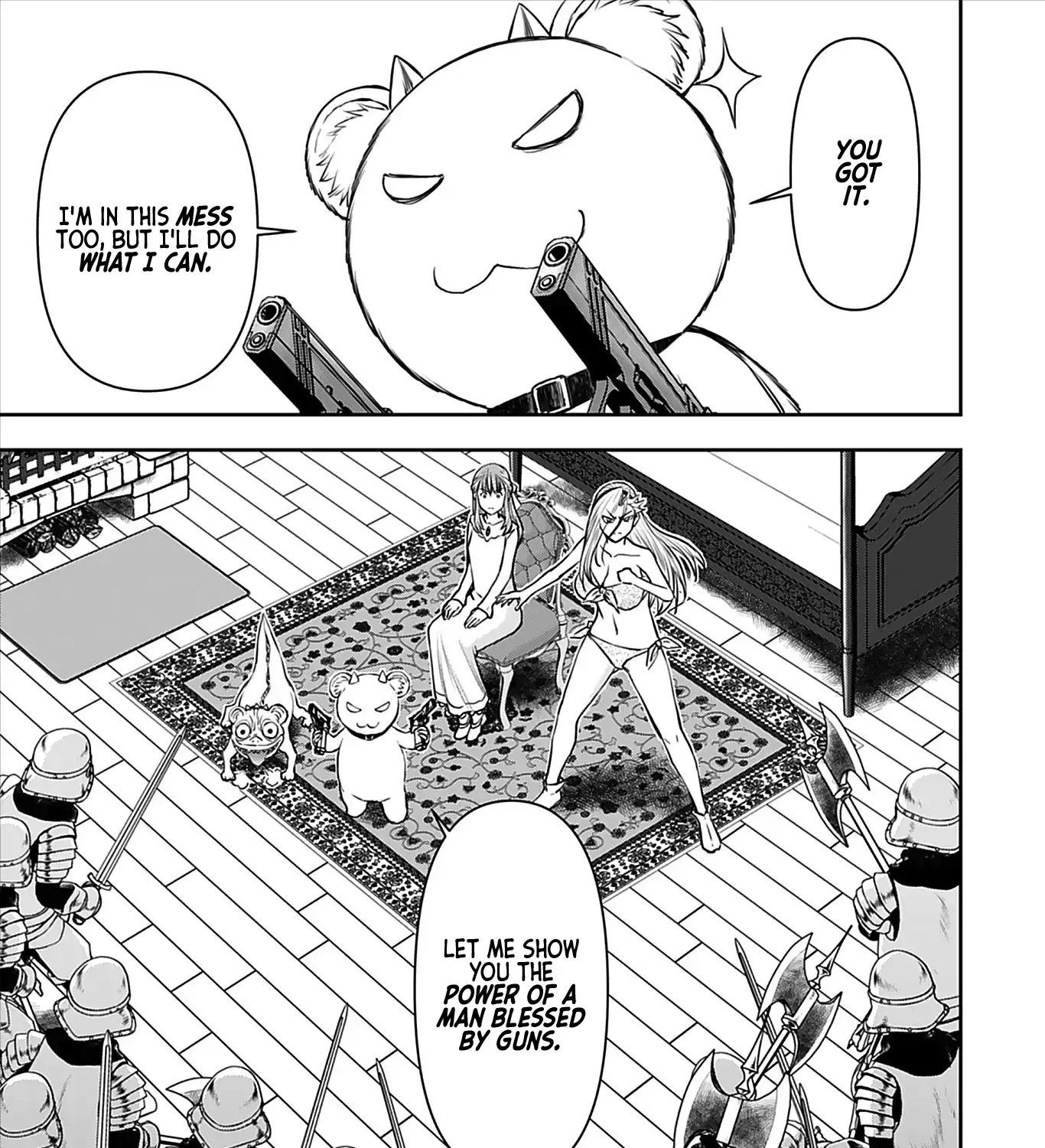 Isekai Sniper wa Onna Senshi no Mofumofu Aigan Doubutsu Chapter 17 page 12 - 