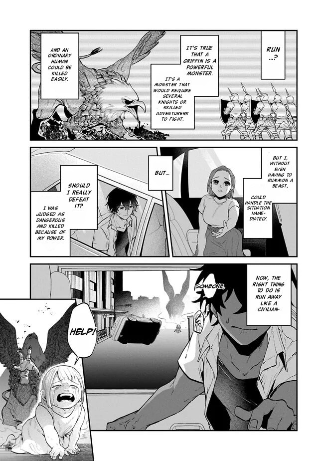 Isekai Summoner, Shinwa no Kaibutsu-tachi to Gendai de Musou suru: Uragirareta Moto Eiyuu wa, Ai Omome na Nakama to Heiwa ni Kurashitai Chapter 1 page 19 - 