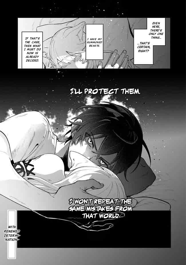 Isekai Summoner, Shinwa no Kaibutsu-tachi to Gendai de Musou suru: Uragirareta Moto Eiyuu wa, Ai Omome na Nakama to Heiwa ni Kurashitai Chapter 1 page 35 - 