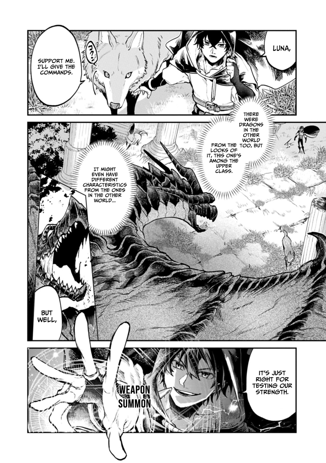 Isekai Summoner, Shinwa no Kaibutsu-tachi to Gendai de Musou suru: Uragirareta Moto Eiyuu wa, Ai Omome na Nakama to Heiwa ni Kurashitai Chapter 2.2 page 13 - 