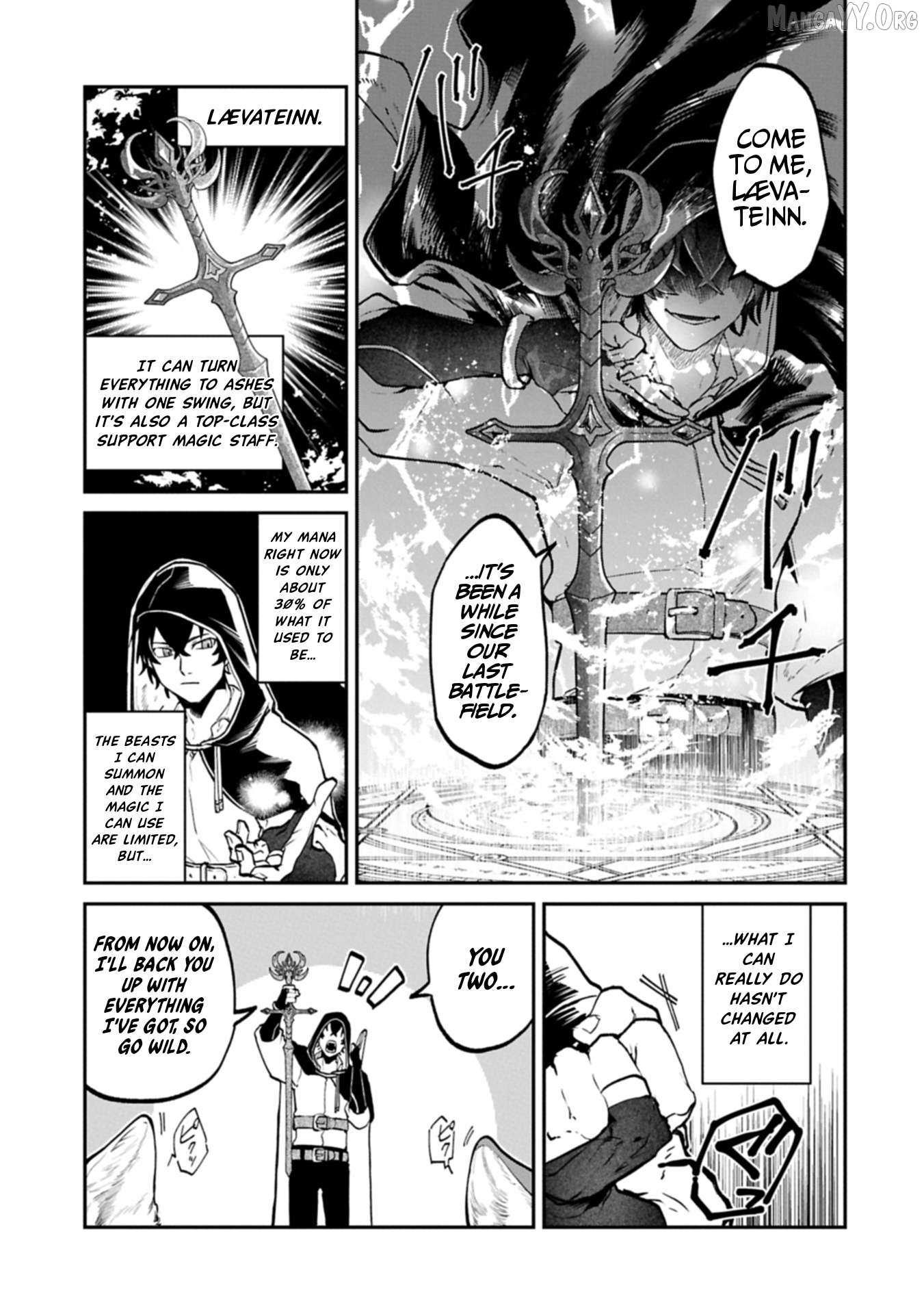 ISEKAI SUMMONER, SHINWA NO KAIBUTSU-TACHI TO GENDAI DE MUSOU SURU: URAGIRARETA MOTO EIYUU WA, AIKASANAME NA NAKAMA TO HEIWA NI KURASHITAI Chapter 2 page 27 - 