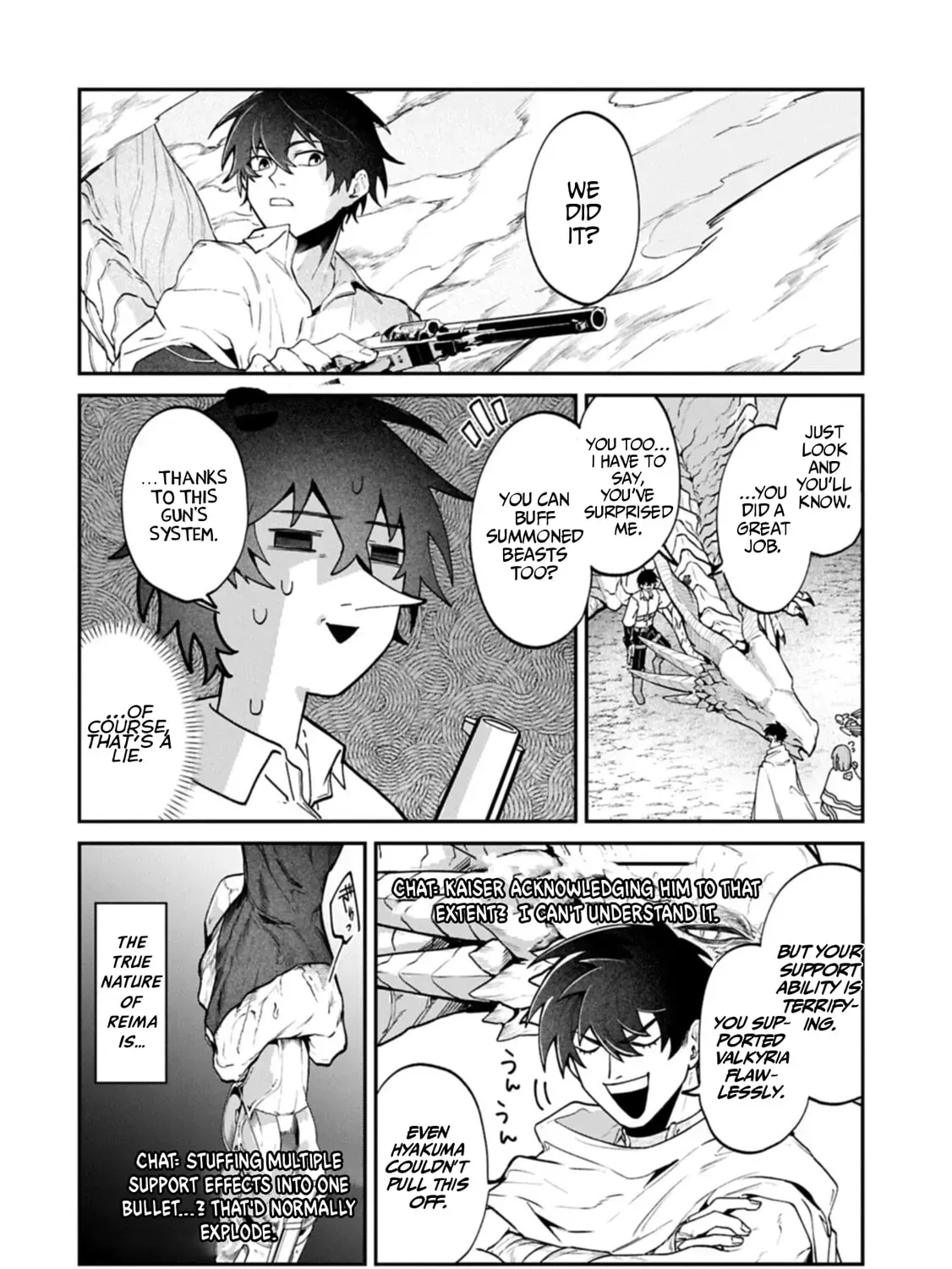 ISEKAI SUMMONER, SHINWA NO KAIBUTSU-TACHI TO GENDAI DE MUSOU SURU: URAGIRARETA MOTO EIYUU WA, AIKASANAME NA NAKAMA TO HEIWA NI KURASHITAI Chapter 5.2 page 32 - 