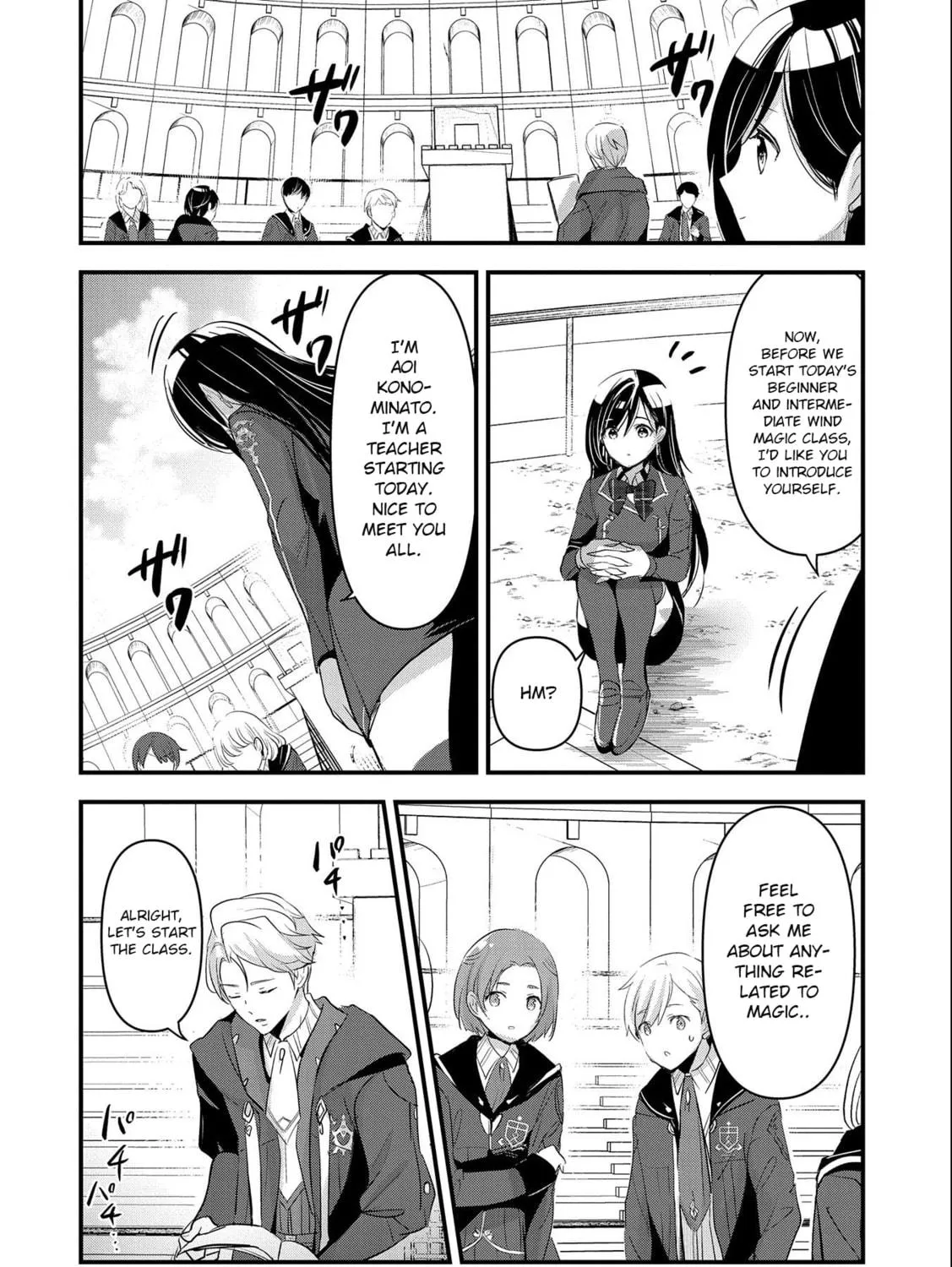 Isekai Teni shite Kyoushi ni natta ga, Majo to Osorerareteiru Ken - Aoi-sensei no Gakuen Funtou Nisshi Chapter 4 page 4 - 