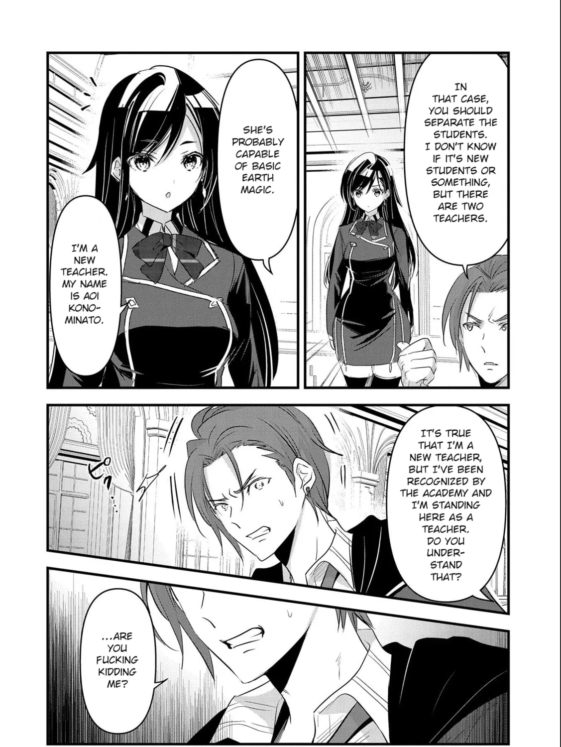 Isekai Teni shite Kyoushi ni natta ga, Majo to Osorerareteiru Ken - Aoi-sensei no Gakuen Funtou Nisshi Chapter 4 page 44 - 