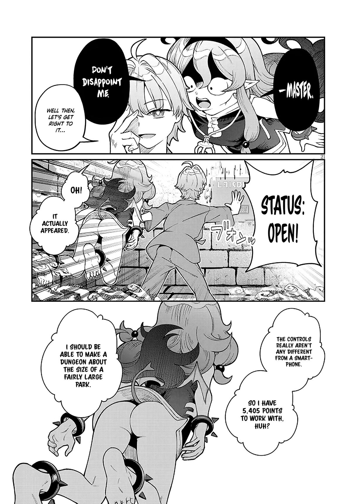 Isekai Tensei Dungeon Master: Onsen Dungeon o Tsukuru Chapter 1 page 21 - 