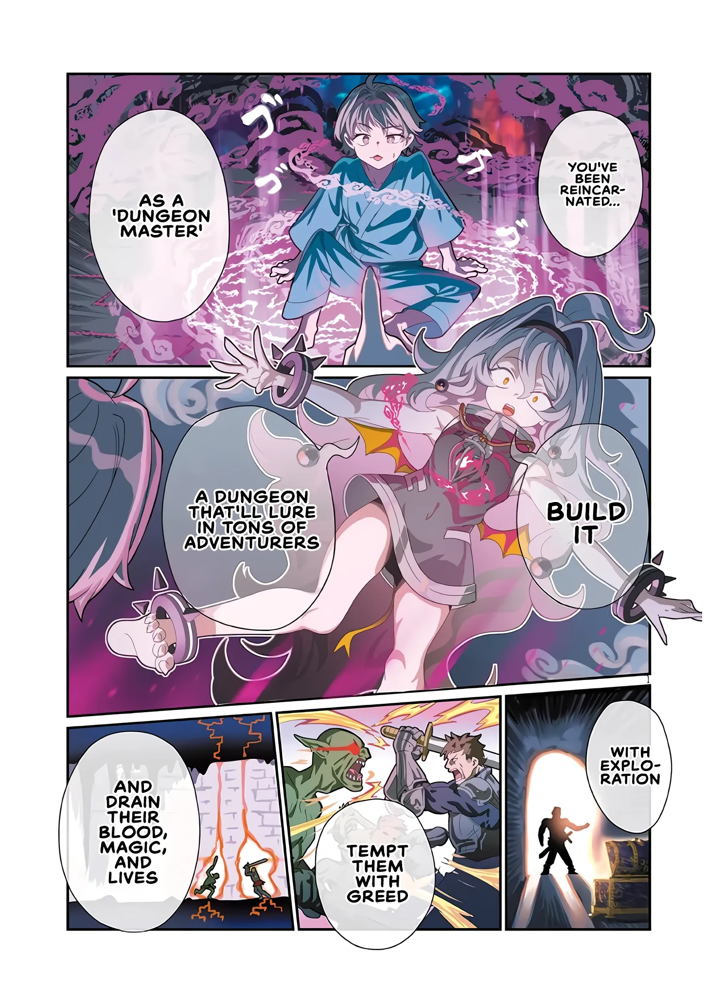 Isekai Tensei Dungeon Master: Onsen Dungeon wo Tsukuru Chapter 1 page 1 - 