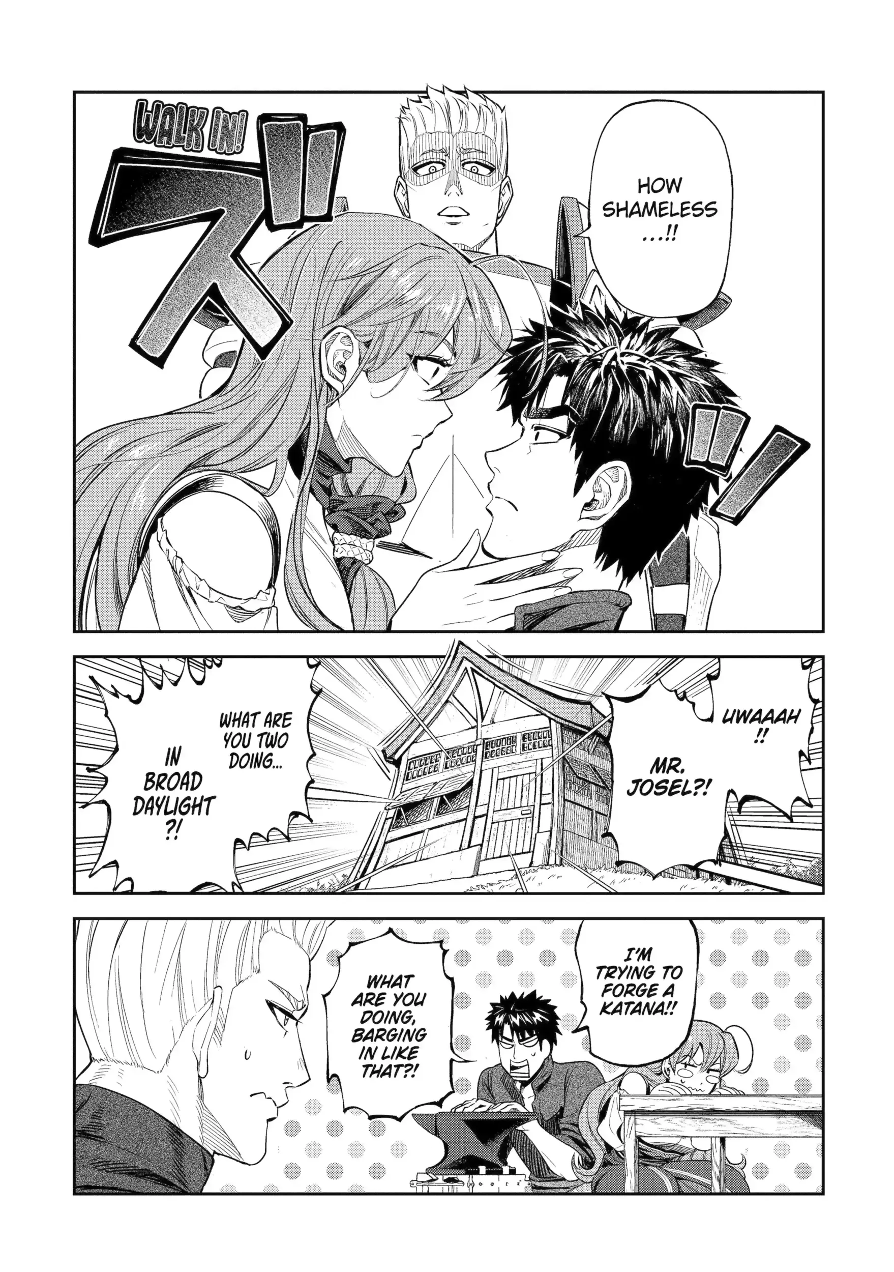 Isekai Toushou no Maken Seisaku Gurashi Chapter 14.4 page 1 - 