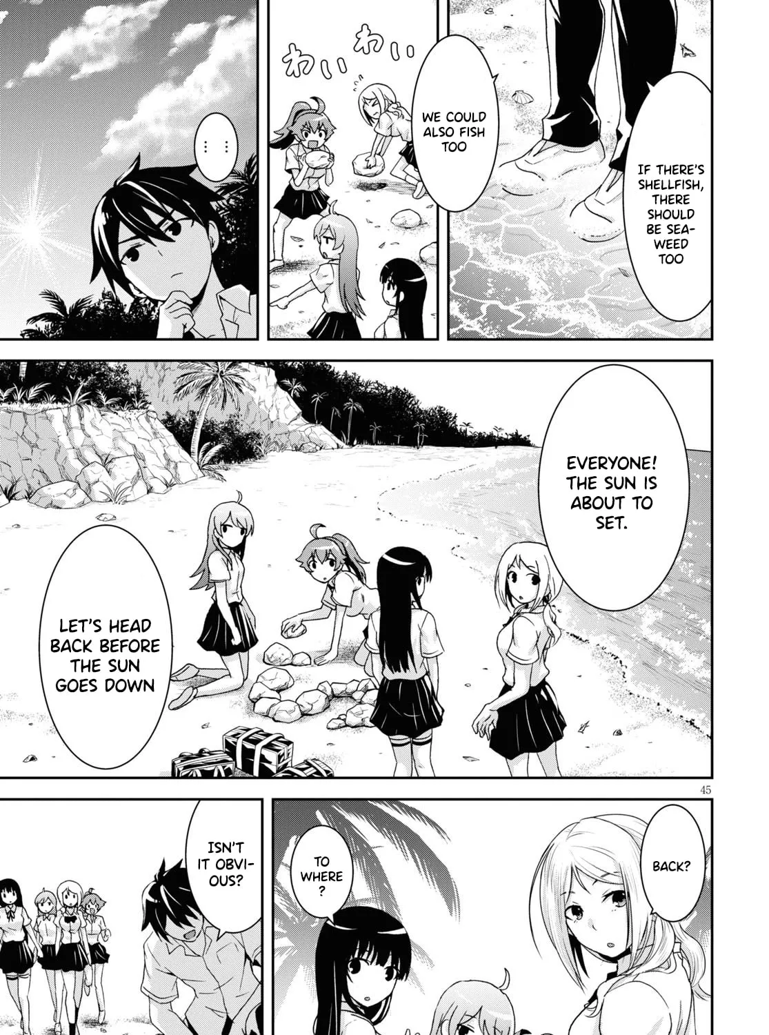 Isekai Yurutto Survival Seikatsu: Gakkou no Minna to Isekai no Mujintou ni Tenishitakedo Ore Dake Rakushou desu Chapter 1 page 97 - 