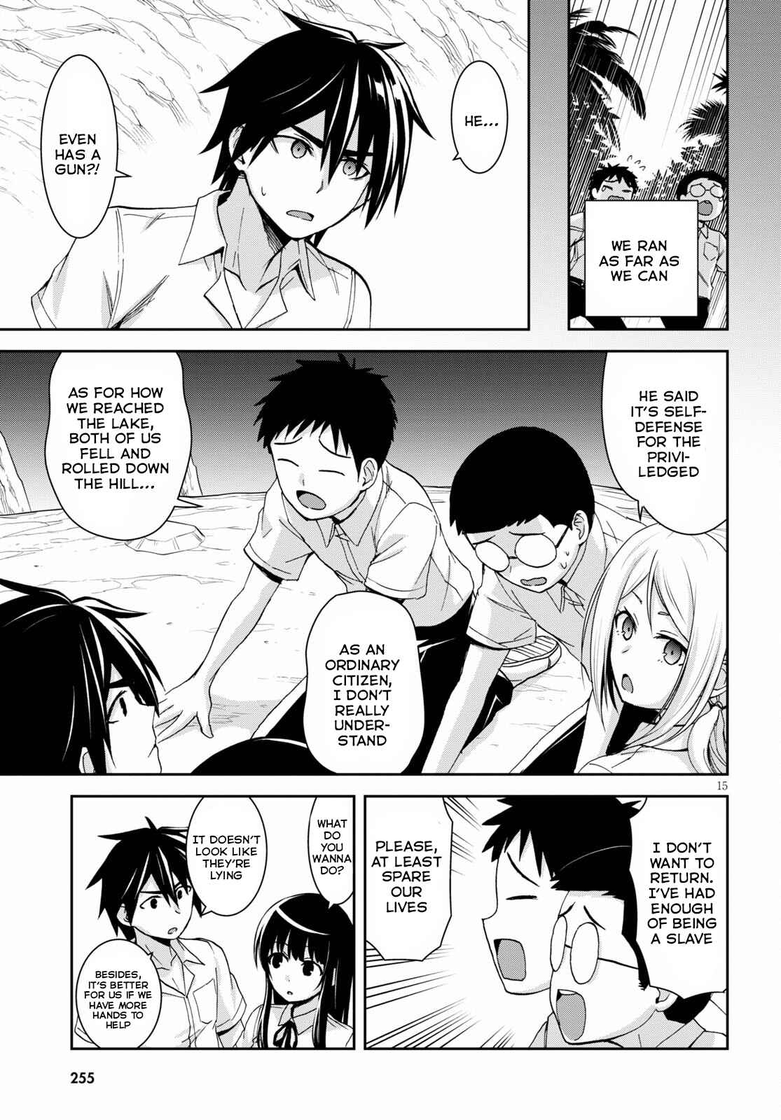 Isekai Yurutto Survival Seikatsu: Gakkou no Minna to Isekai no Mujintou ni Tenishitakedo Ore Dake Rakushou desu Chapter 12 page 15 - 