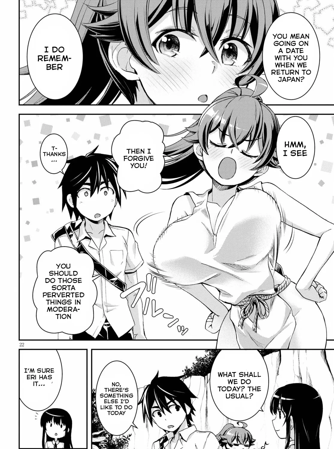 Isekai Yurutto Survival Seikatsu: Gakkou no Minna to Isekai no Mujintou ni Tenishitakedo Ore Dake Rakushou desu Chapter 14 page 44 - 