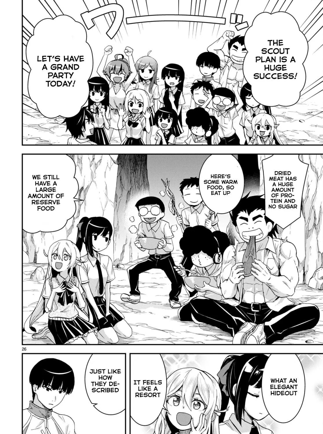 Isekai Yurutto Survival Seikatsu: Gakkou no Minna to Isekai no Mujintou ni Tenishitakedo Ore Dake Rakushou desu Chapter 16 page 52 - 