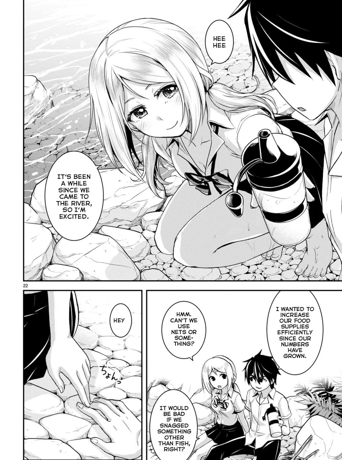Isekai Yurutto Survival Seikatsu: Gakkou no Minna to Isekai no Mujintou ni Tenishitakedo Ore Dake Rakushou desu Chapter 19 page 48 - 