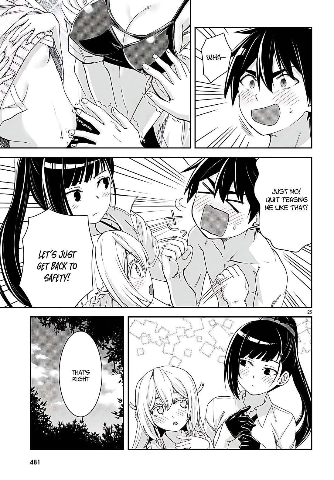 Isekai Yurutto Survival Seikatsu: Gakkou no Minna to Isekai no Mujintou ni Tenishitakedo Ore Dake Rakushou desu Chapter 34 page 25 - 