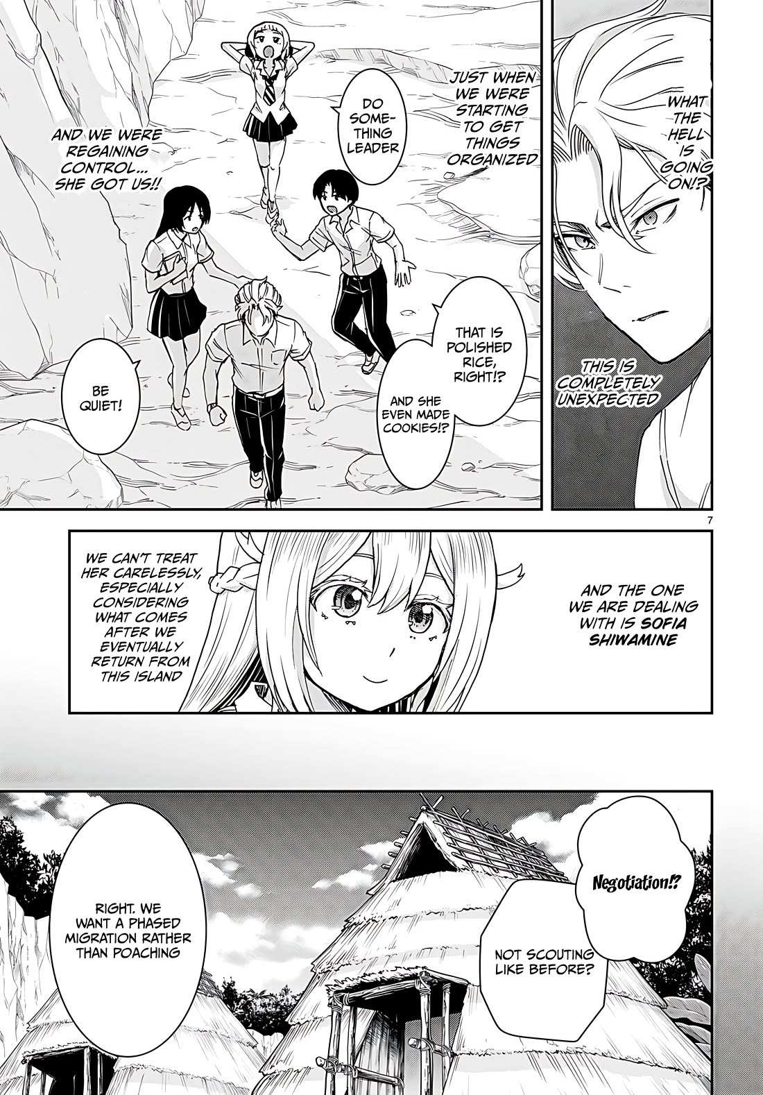 Isekai Yurutto Survival Seikatsu: Gakkou no Minna to Isekai no Mujintou ni Tenishitakedo Ore Dake Rakushou desu Chapter 34 page 7 - 