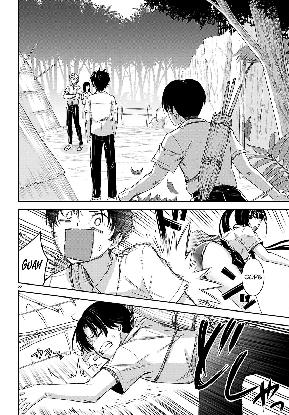 Isekai Yurutto Survival Seikatsu: Gakkou no Minna to Isekai no Mujintou ni Tenishitakedo Ore Dake Rakushou desu Chapter 48 page 23 - 