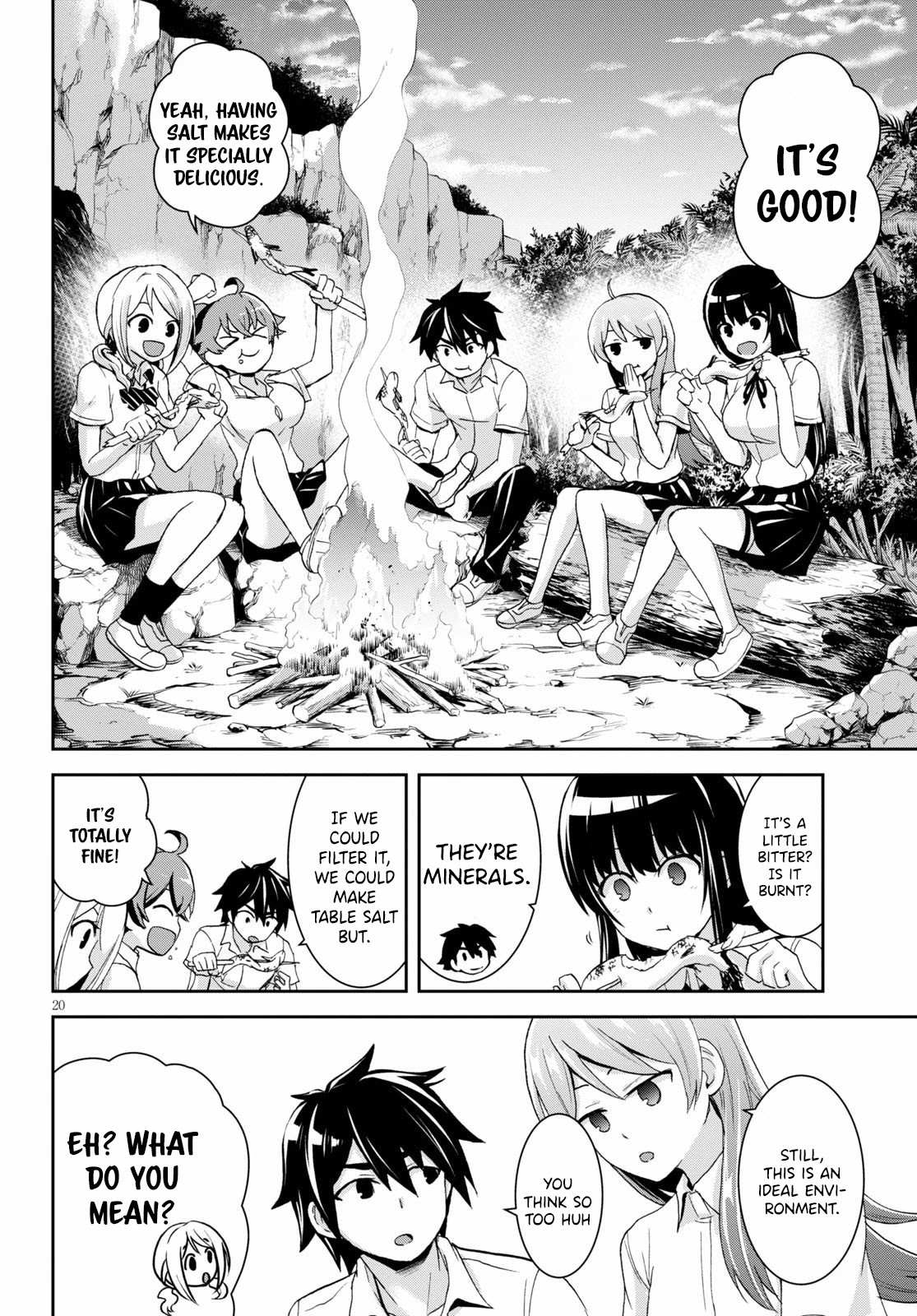 Isekai Yurutto Survival Seikatsu: Gakkou no Minna to Isekai no Mujintou ni Tenishitakedo Ore Dake Rakushou desu Chapter 5 page 21 - 