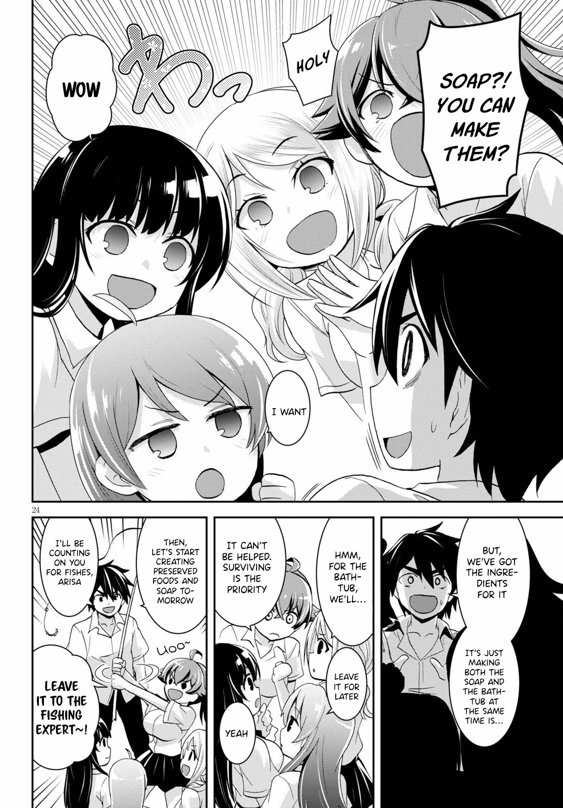 Isekai Yurutto Survival Seikatsu: Gakkou no Minna to Isekai no Mujintou ni Tenishitakedo Ore Dake Rakushou desu Chapter 5 page 25 - 