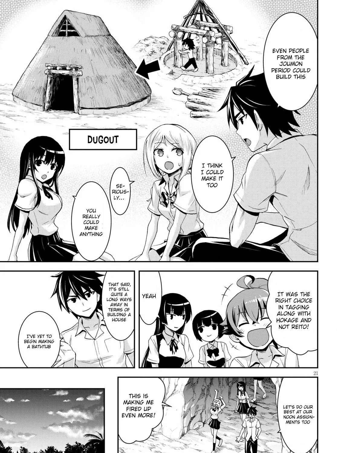 Isekai Yurutto Survival Seikatsu: Gakkou no Minna to Isekai no Mujintou ni Tenishitakedo Ore Dake Rakushou desu Chapter 7 page 46 - 