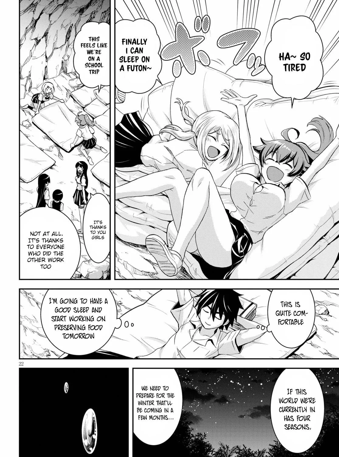 Isekai Yurutto Survival Seikatsu: Gakkou no Minna to Isekai no Mujintou ni Tenishitakedo Ore Dake Rakushou desu Chapter 7 page 48 - 