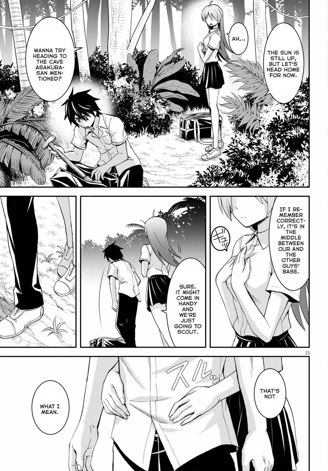 Isekai Yurutto Survival Seikatsu: Gakkou no Minna to Isekai no Mujintou ni Tenishitakedo Ore Dake Rakushou desu Chapter 9 page 16 - 
