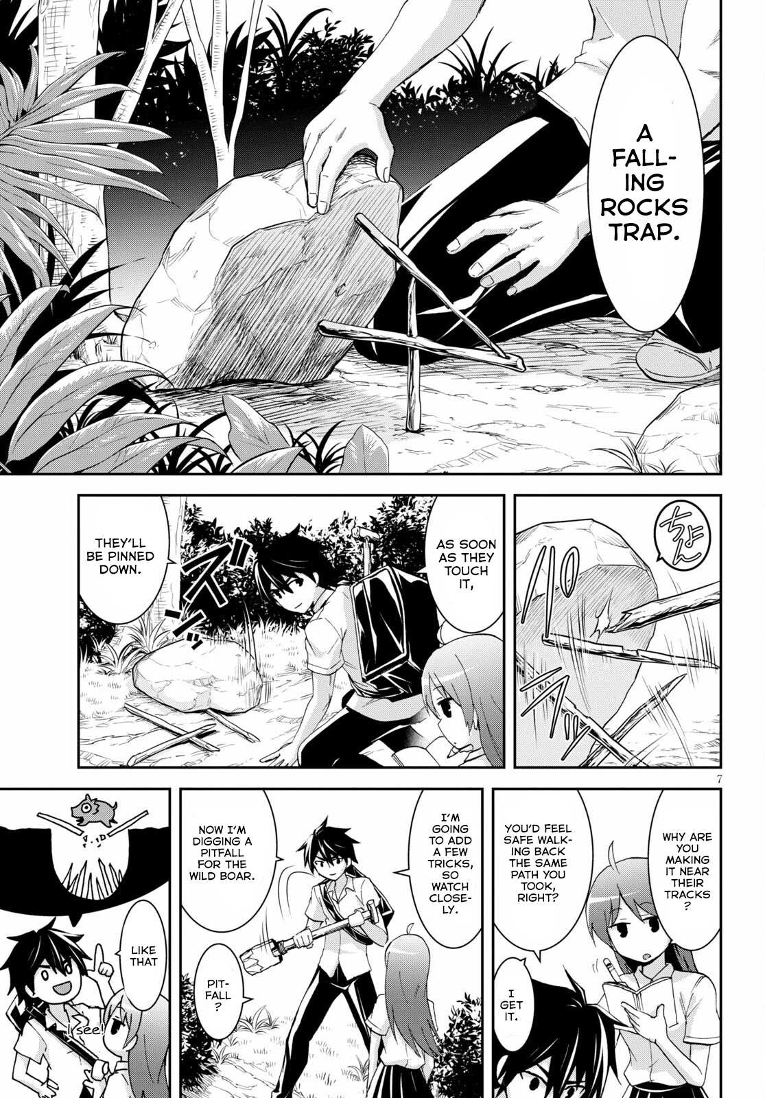 Isekai Yurutto Survival Seikatsu: Gakkou no Minna to Isekai no Mujintou ni Tenishitakedo Ore Dake Rakushou desu Chapter 9 page 8 - 