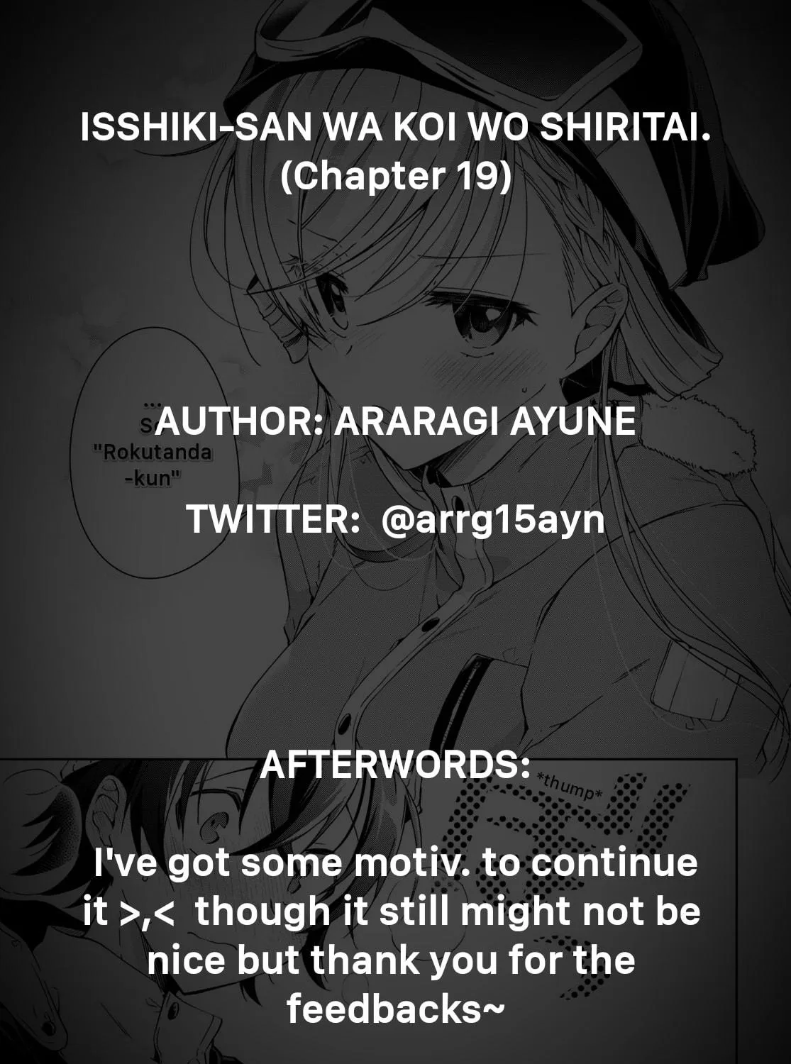 Isshiki-san wa Koi wo shiritai. Chapter 19 page 65 - 