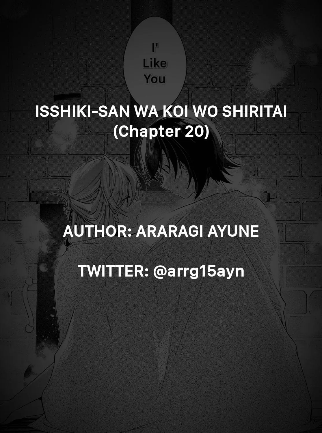 Isshiki-san wa Koi wo shiritai. Chapter 20 page 71 - 
