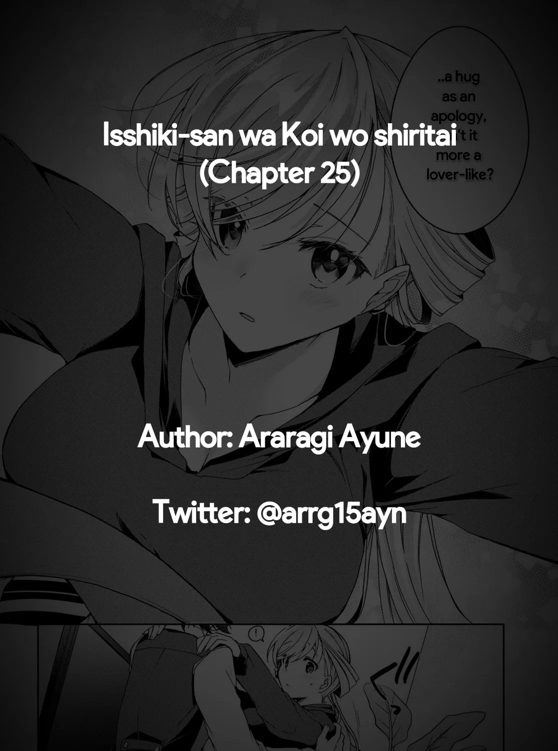 Isshiki-san wa Koi wo shiritai. Chapter 25 page 67 - 