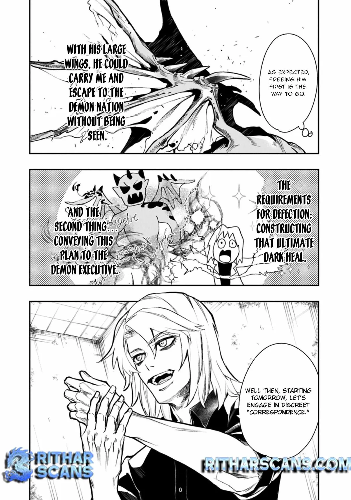 Itan No Dark Healer, Makoku Kanbu Toshite Jinrui Wo Suitai Ni Michibiku You Desu Chapter 2 page 4 - 