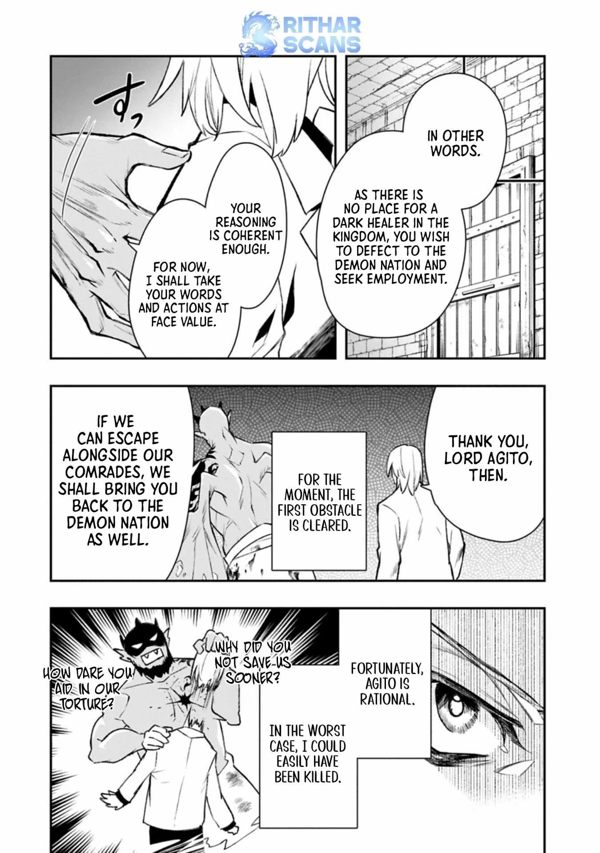 Itan No Dark Healer, Makoku Kanbu Toshite Jinrui Wo Suitai Ni Michibiku You Desu Chapter 3 page 10 - 
