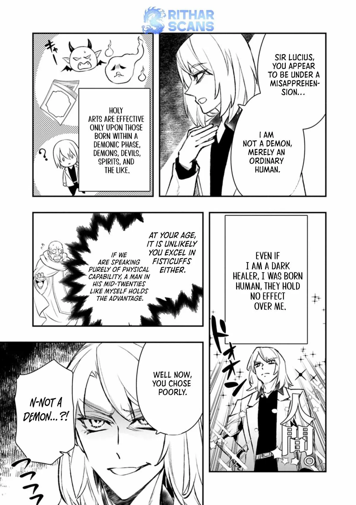 Itan No Dark Healer, Makoku Kanbu Toshite Jinrui Wo Suitai Ni Michibiku You Desu Chapter 4 page 5 - 
