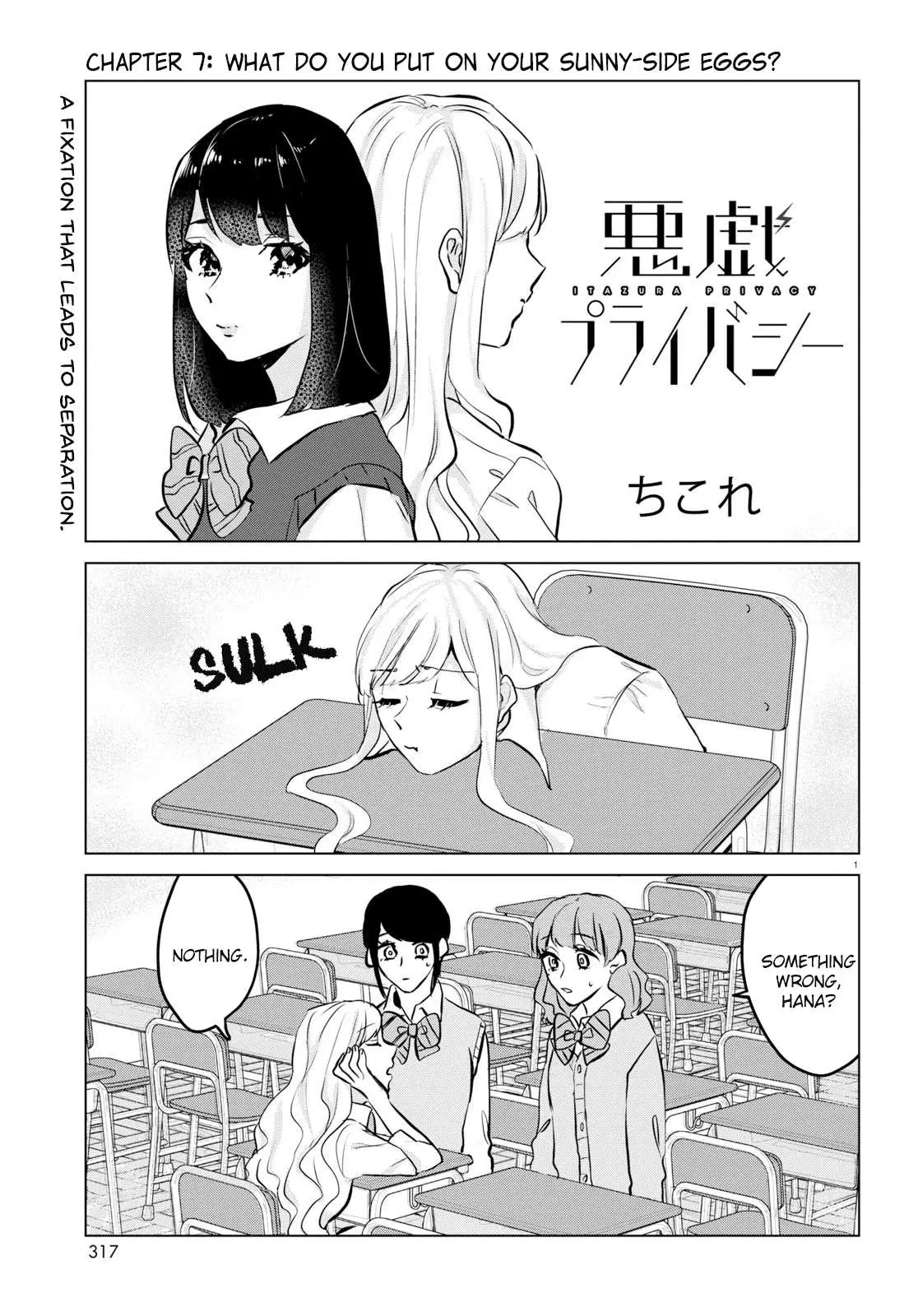 Itazura Privacy Chapter 7 page 1 - 