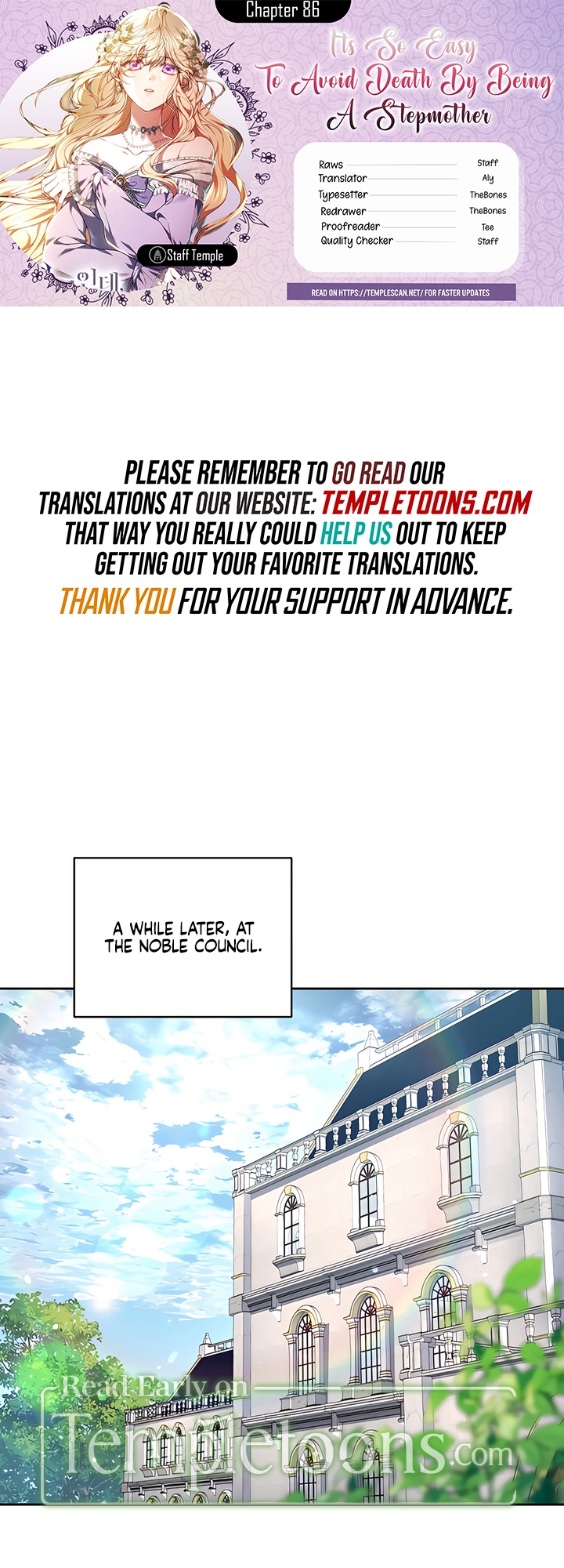 Its So Easy to Avoid Death by Being a Stepmother Chapter 86 page 1 - 