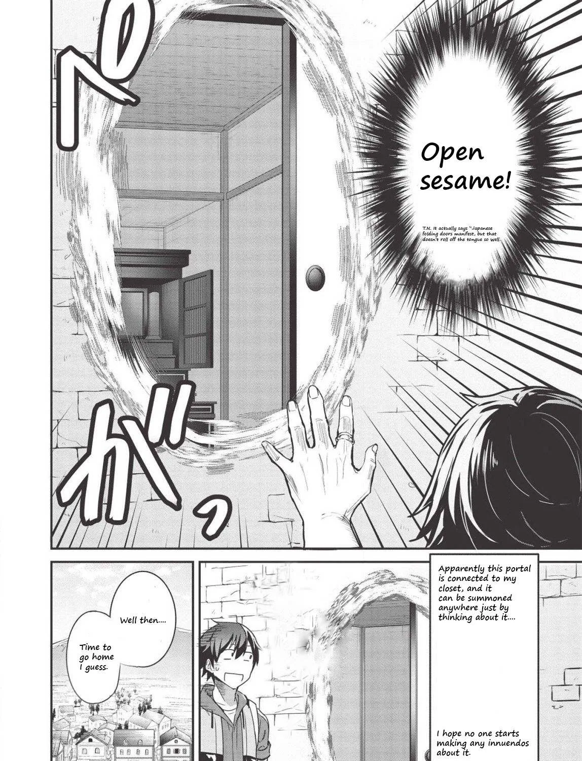Itsudemo Jitaku Ni Kaerareru Ore Wa, Isekai De Gyoushounin O Hajimemashita Chapter 3.5 page 3 - 