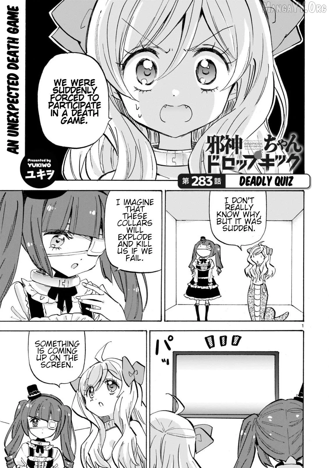 Jashin-chan Dropkick Chapter 289 page 1 - 