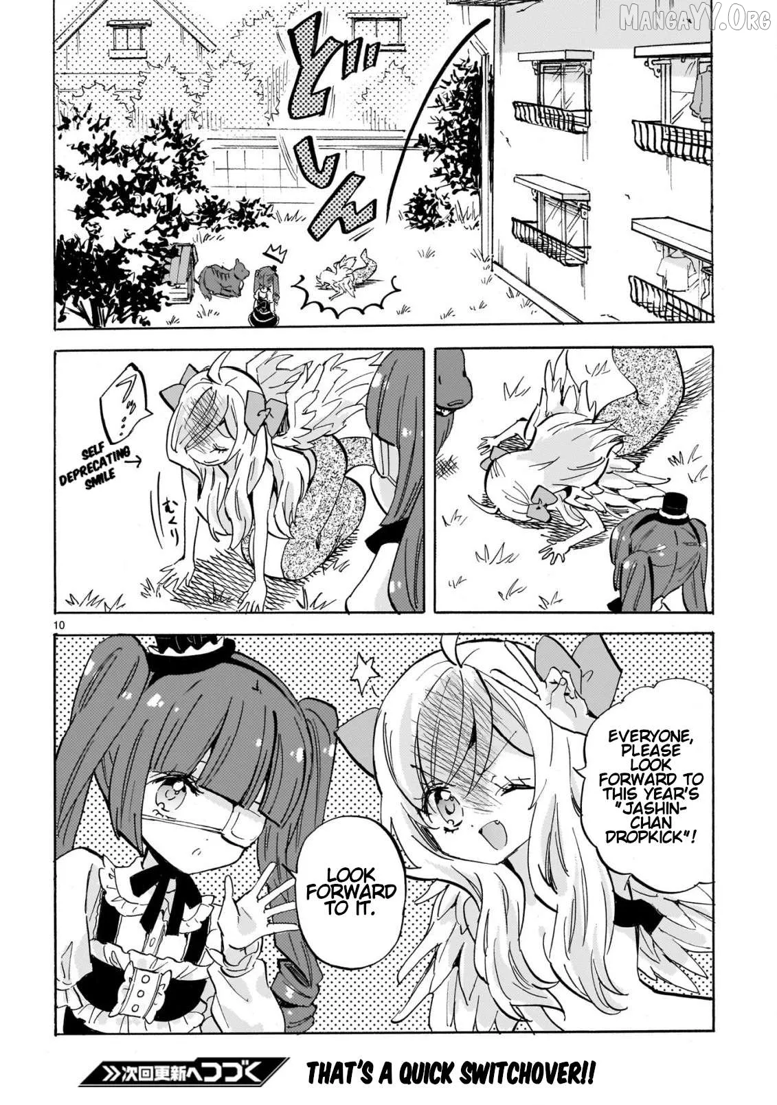 Jashin-chan Dropkick Chapter 291 page 10 - 