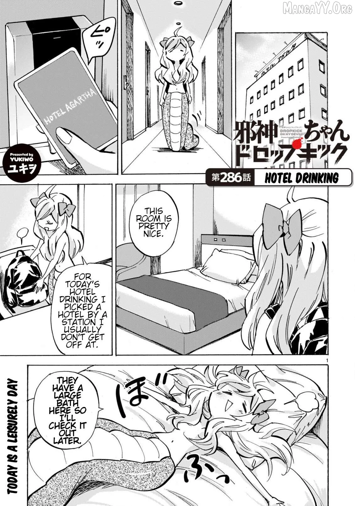 Jashin-chan Dropkick Chapter 292 page 1 - 