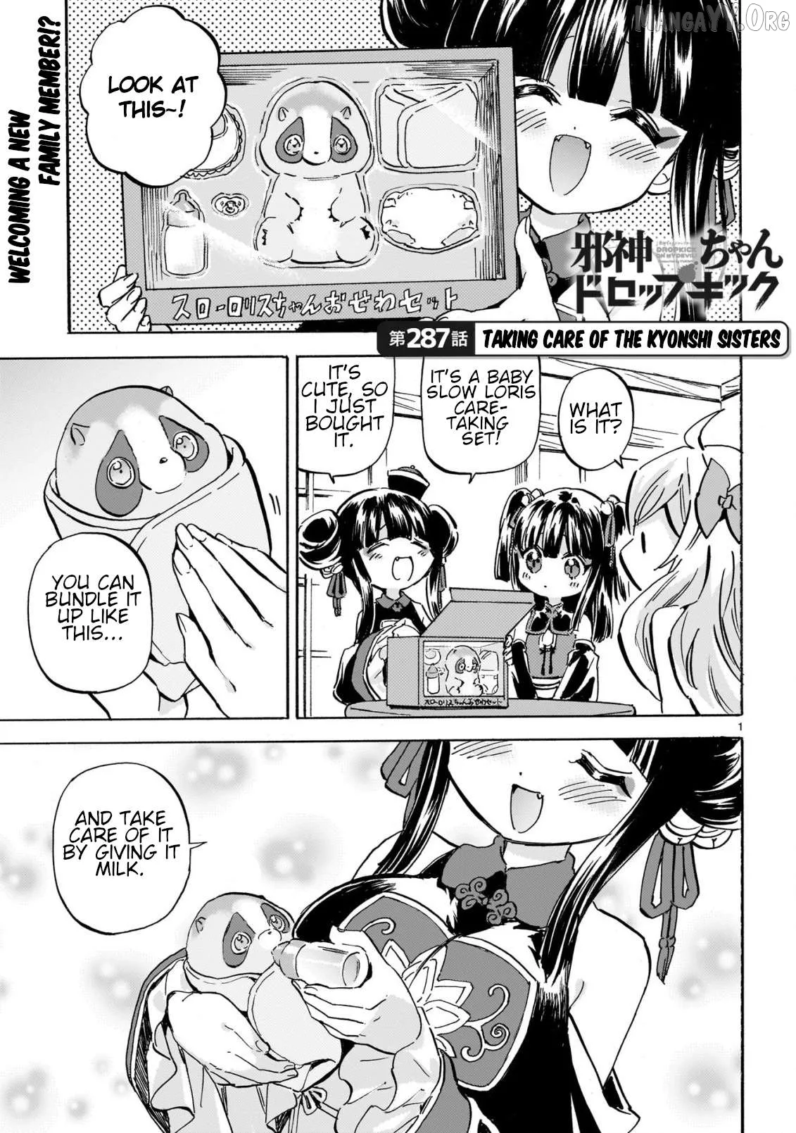Jashin-chan Dropkick Chapter 293 page 1 - 