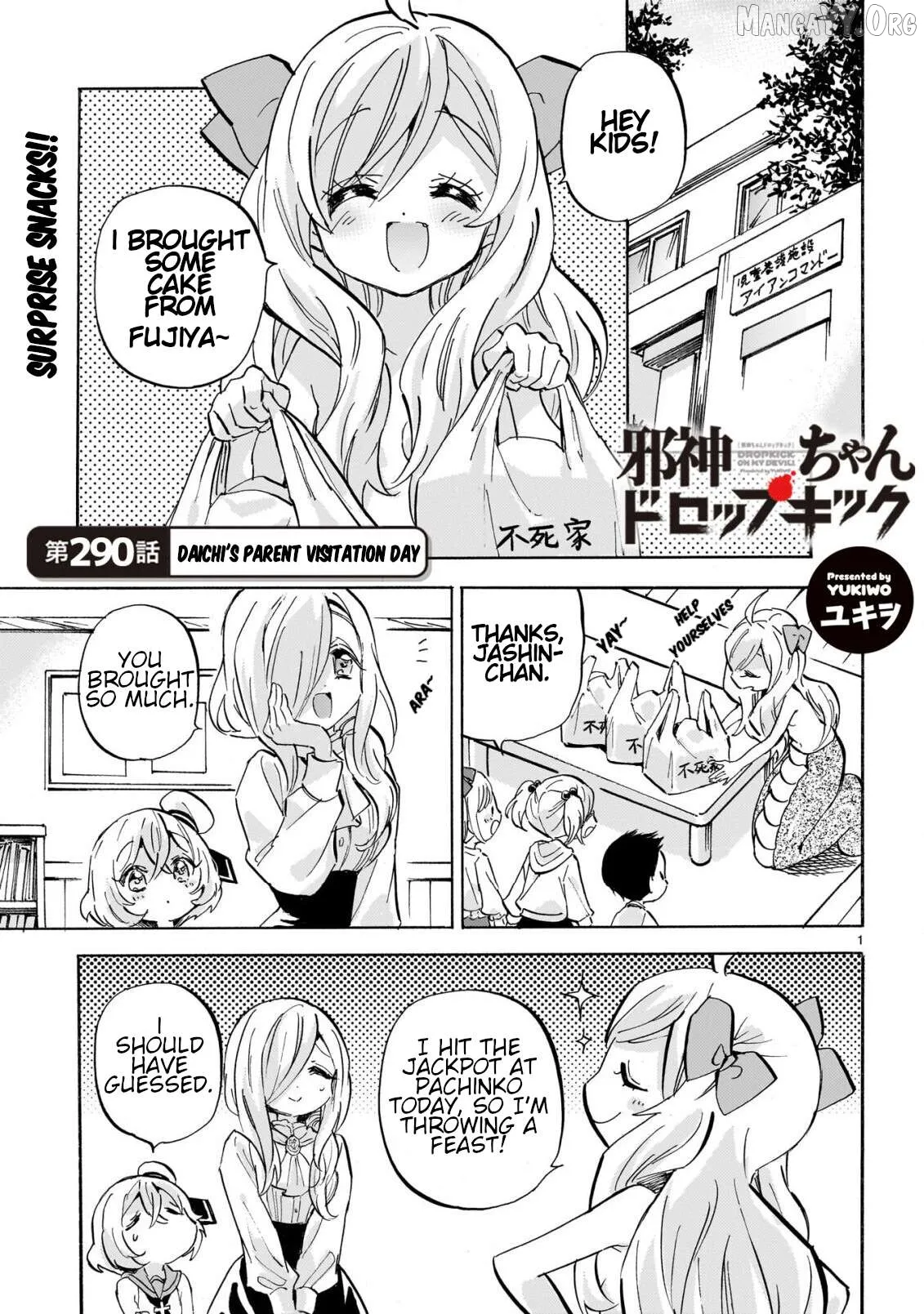 Jashin-chan Dropkick Chapter 296 page 1 - 