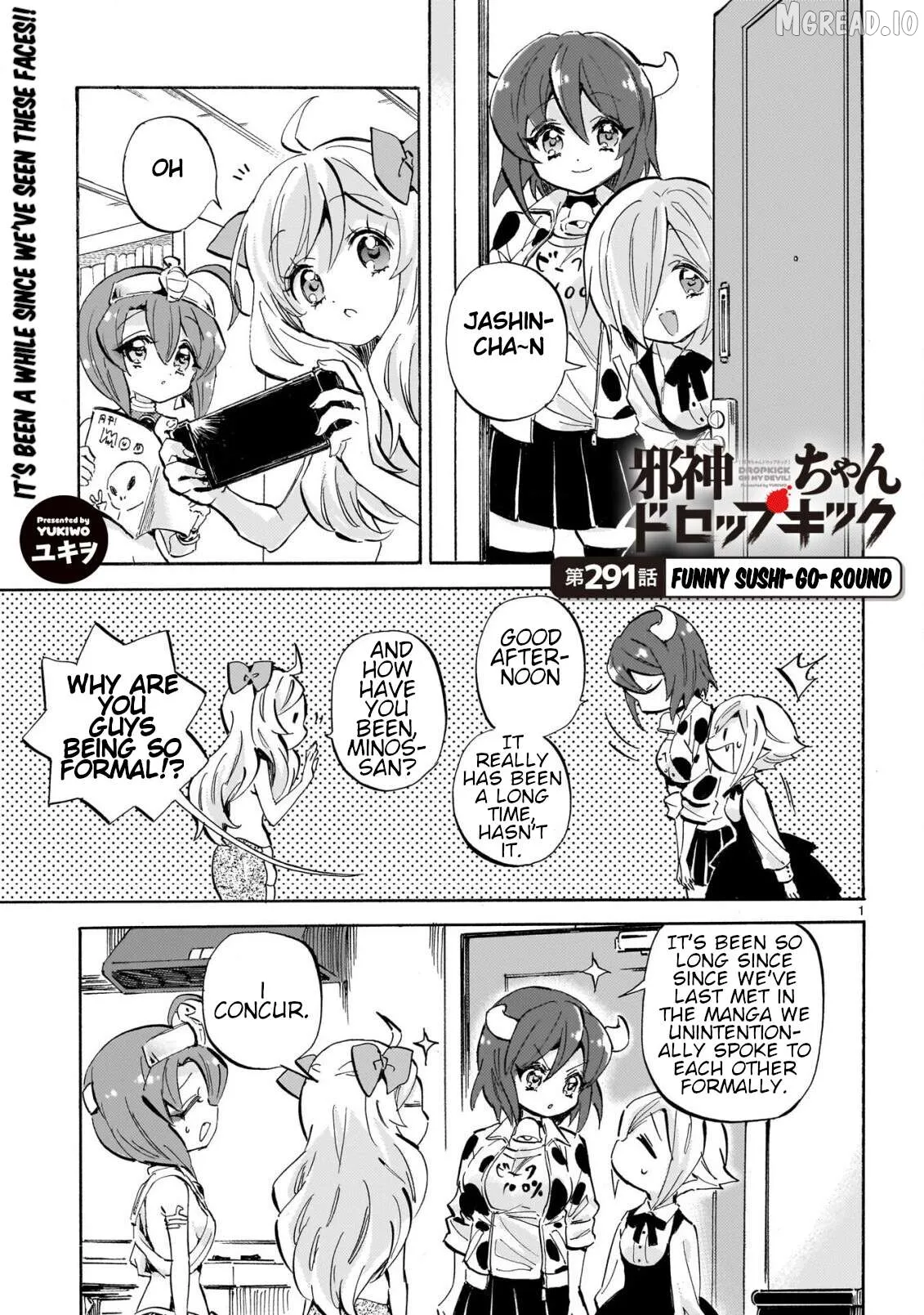 Jashin-chan Dropkick Chapter 297 page 1 - 