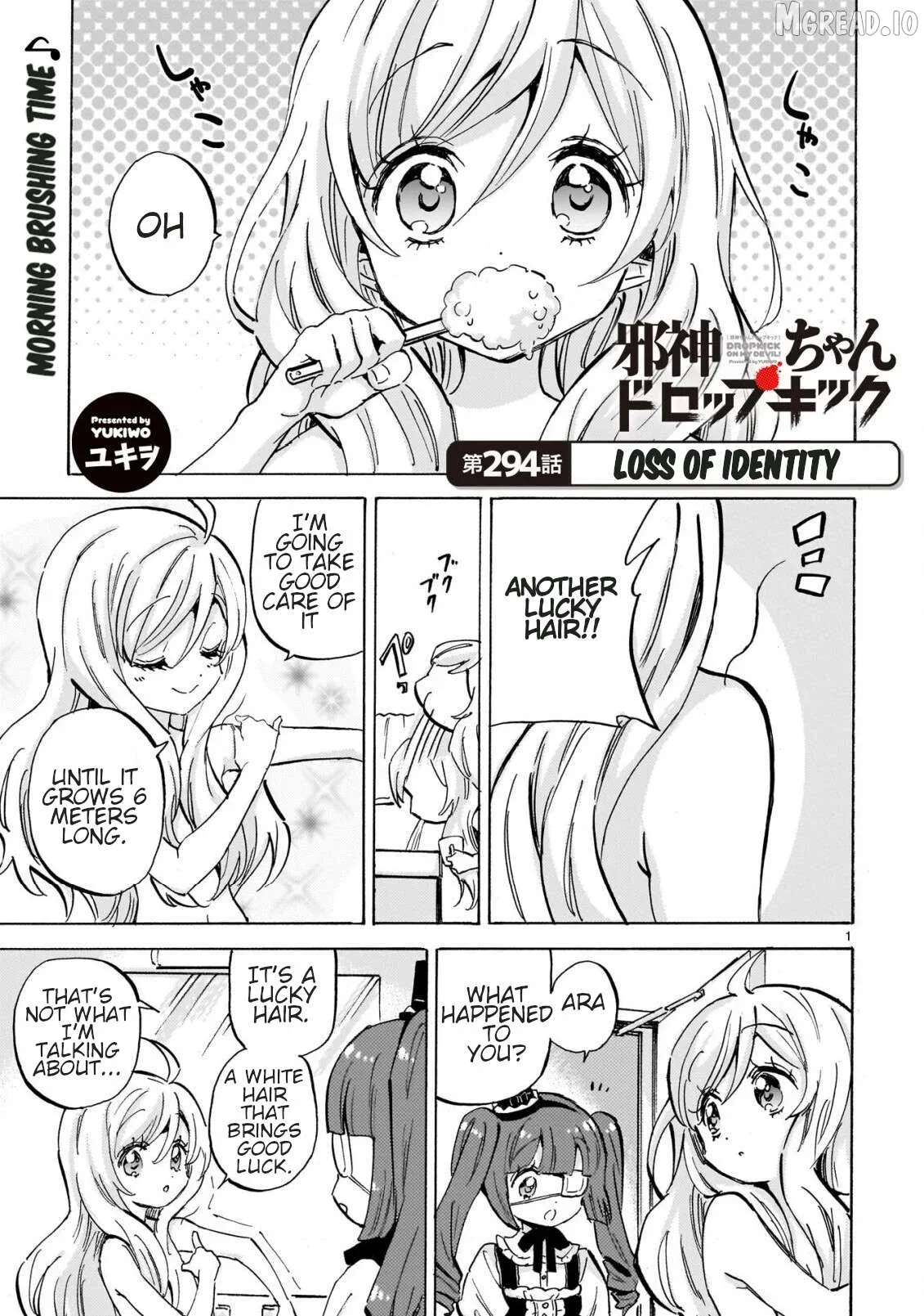 Jashin-chan Dropkick Chapter 300 page 1 - 