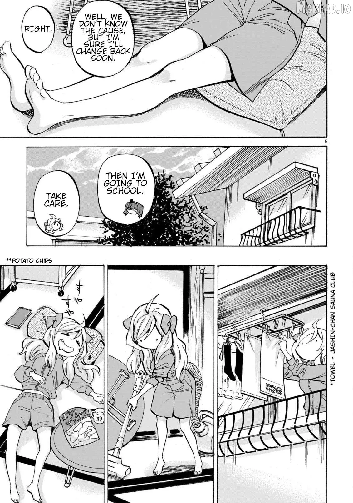 Jashin-chan Dropkick Chapter 300 page 5 - 
