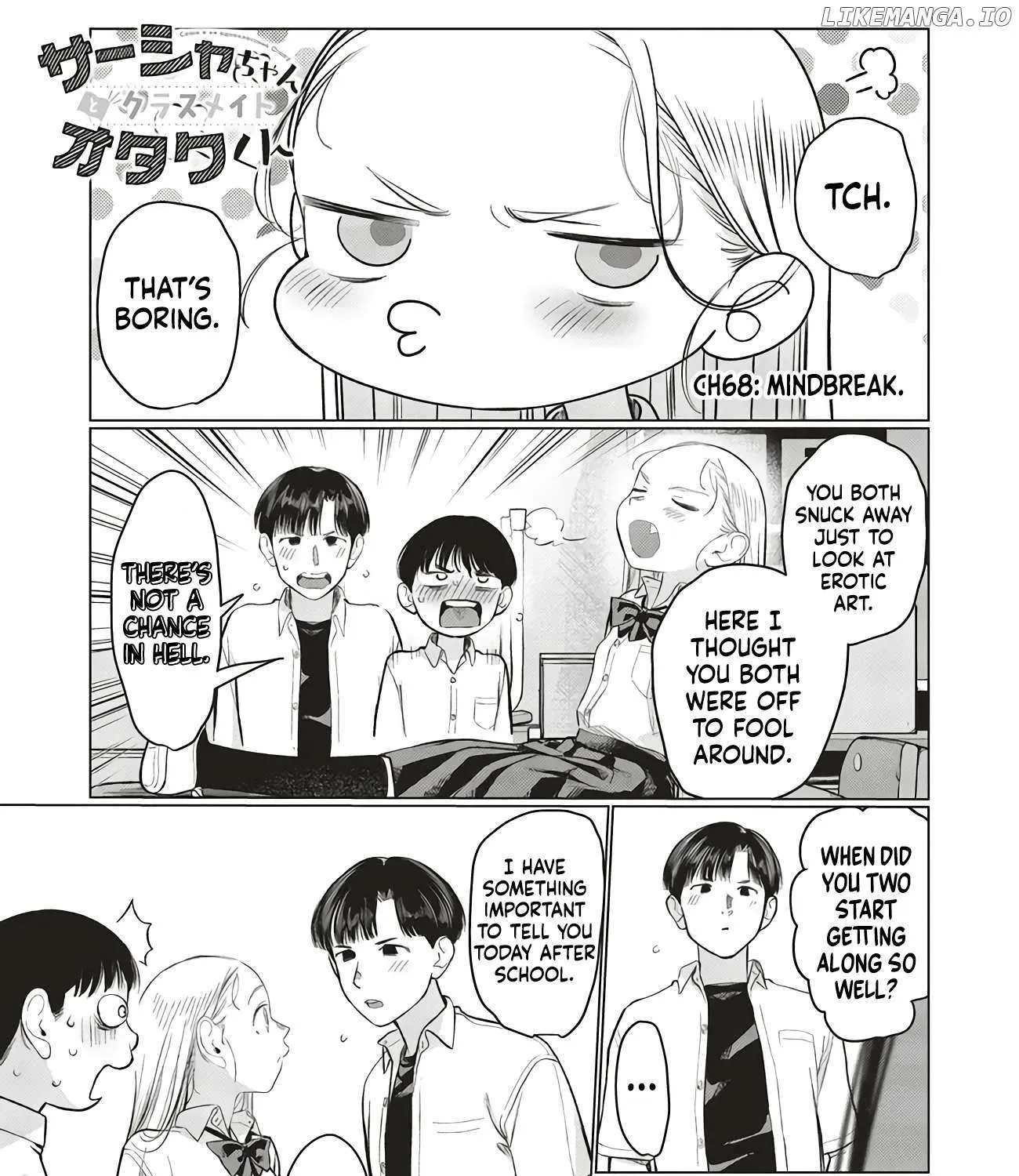 JC Sasha and Her Otaku Classmate Chapter 68 page 1 - 