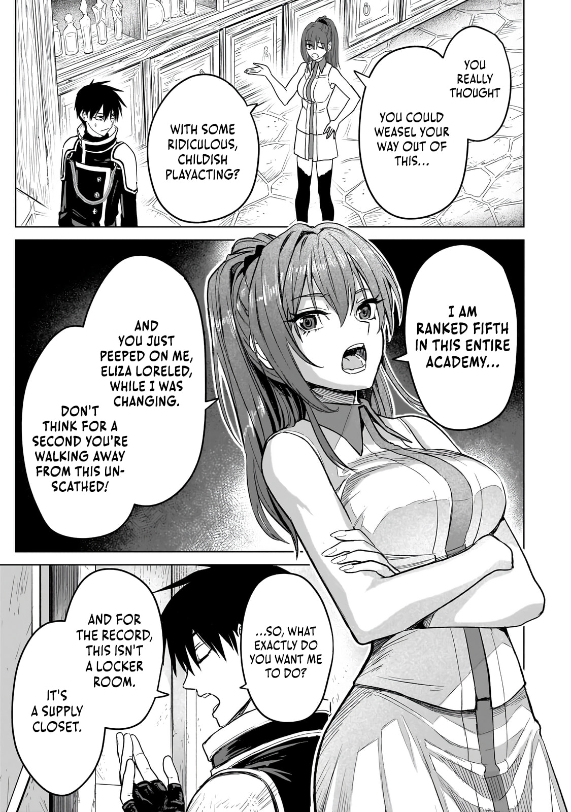Jibun Wo SSS Kyuda to Omoikondeiru C Kyu Majutsu Gakusei Chapter 4.2 page 8 - 
