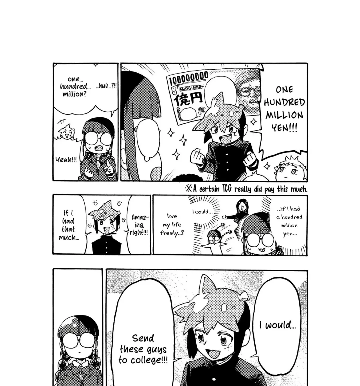 Jimi Megane Iinchou ga Koi no Tame ni Card Game de Kakusei suru Hanashi Chapter 0 page 39 - 