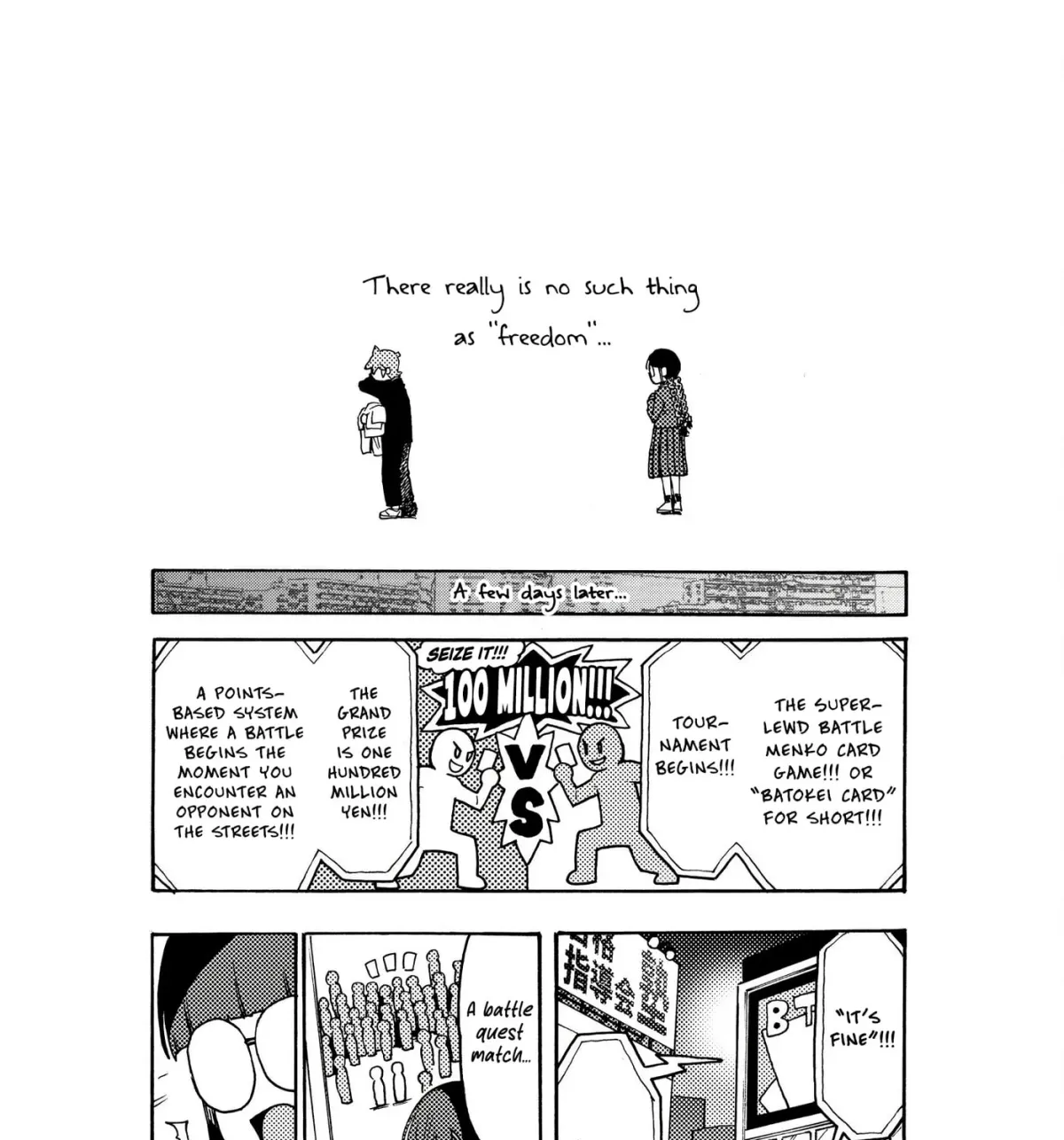 Jimi Megane Iinchou ga Koi no Tame ni Card Game de Kakusei suru Hanashi Chapter 0 page 45 - 